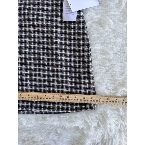 JustFab Wool Blend Plaid Belted A-Line Skirt XL‎ - Picture 8 of 8